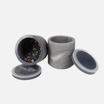 کیفیت  Hard 100ml - 5L Lab Ball Mill Jars Agate Grinding With Lid کارخانه